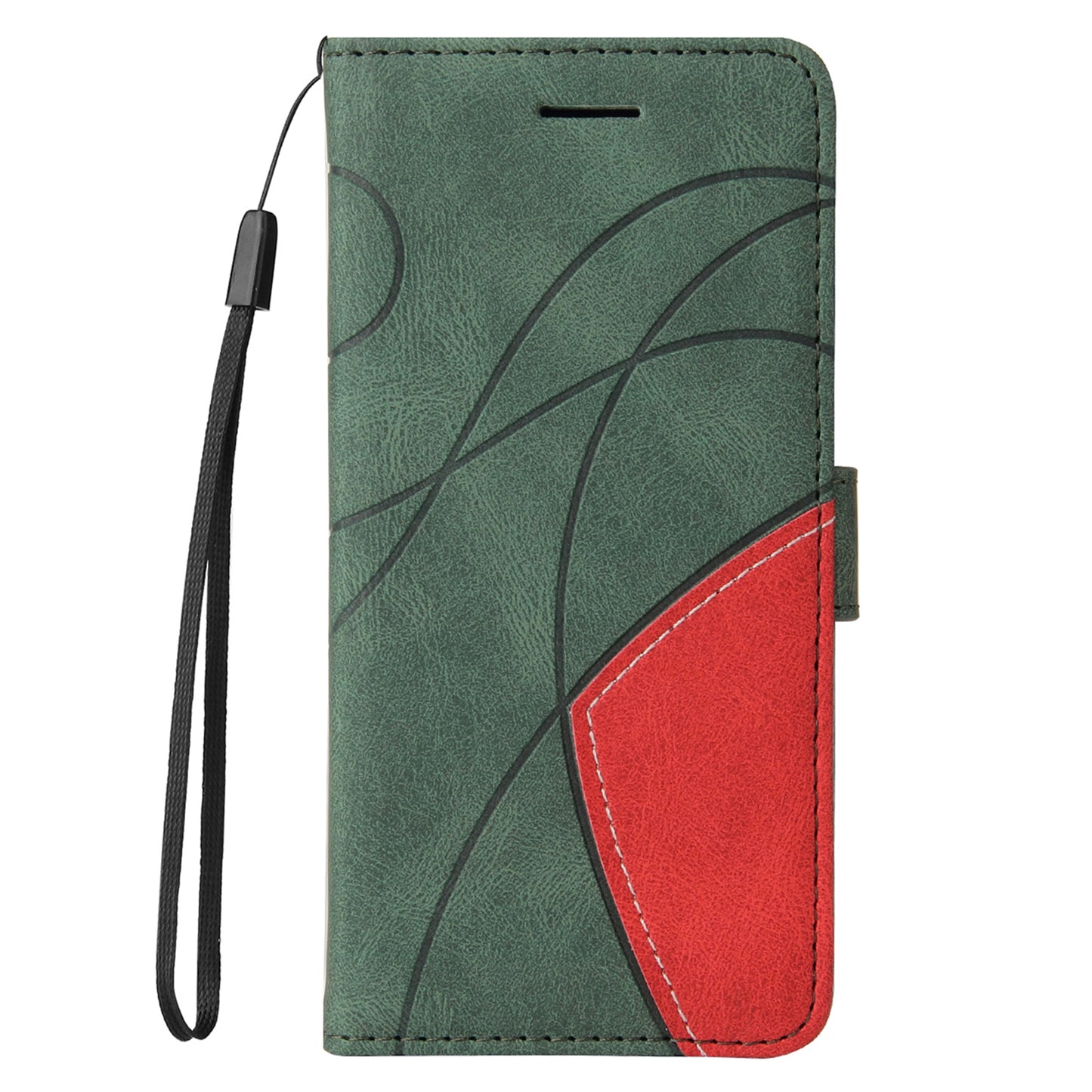 KT Leather Series-1 For Google Pixel 8 Pro Flip Stand Protective Case Dual-color Splicing Leather Wallet Phone Cover