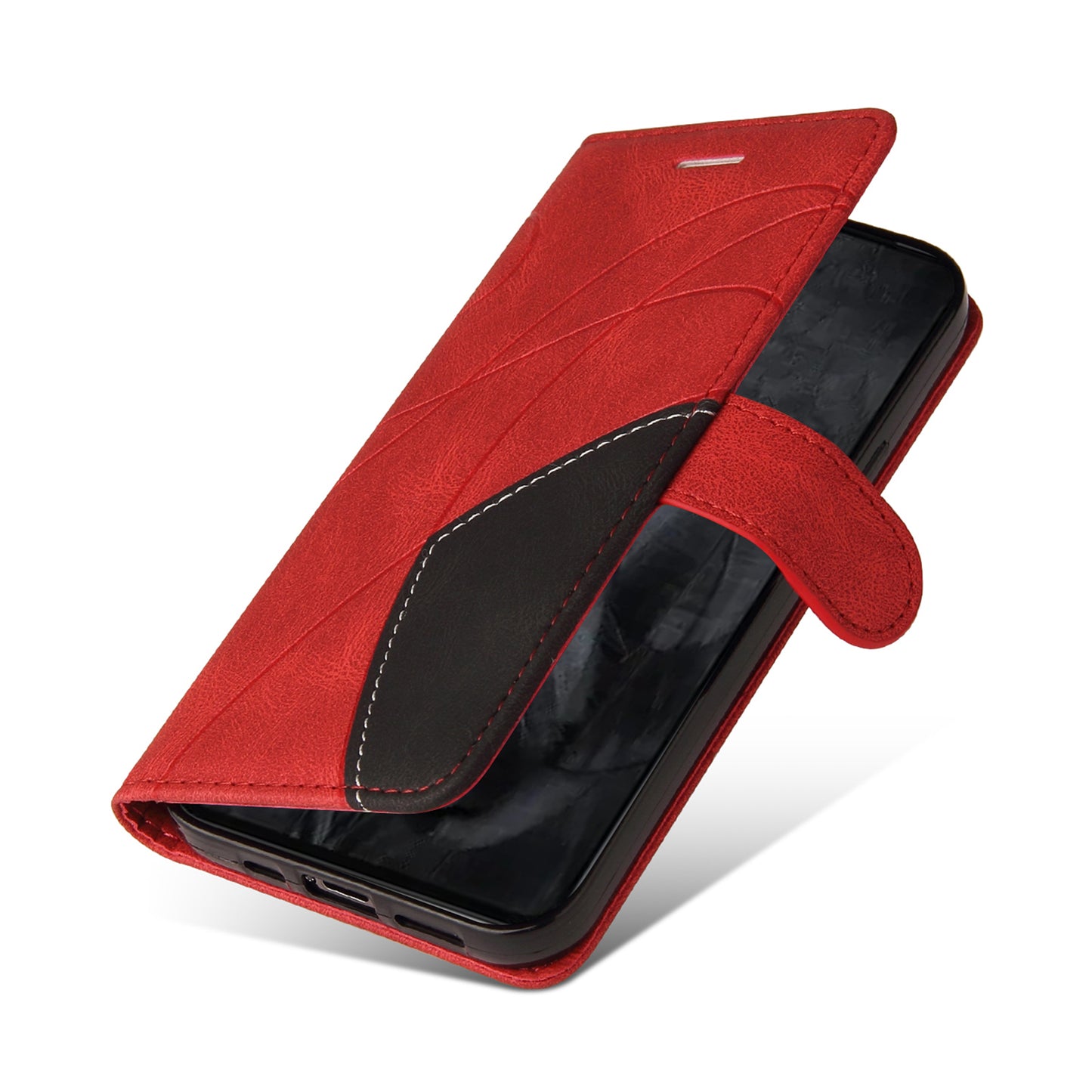 KT Leather Series-1 For Google Pixel 8 Pro Flip Stand Protective Case Dual-color Splicing Leather Wallet Phone Cover