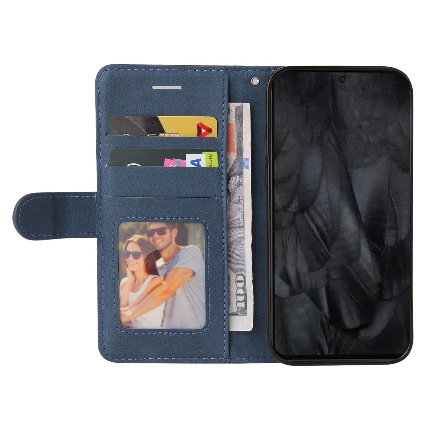 KT Leather Series-1 For Google Pixel 8 Pro Flip Stand Protective Case Dual-color Splicing Leather Wallet Phone Cover