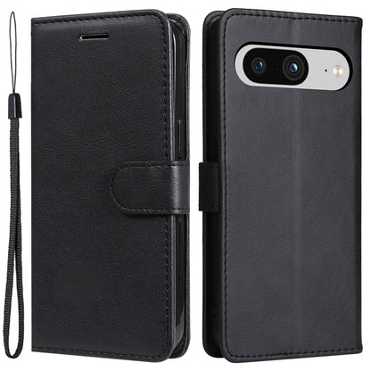 KT Leather Series-2 Wallet Cover for Google Pixel 8 , Solid Color PU Leather Stand Phone Case