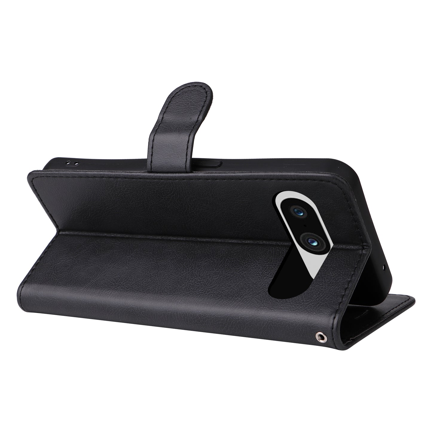 KT Leather Series-2 Wallet Cover for Google Pixel 8 , Solid Color PU Leather Stand Phone Case