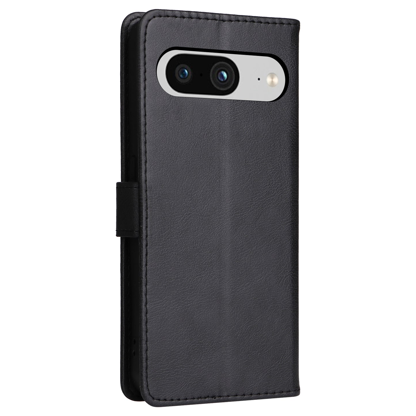 KT Leather Series-2 Wallet Cover for Google Pixel 8 , Solid Color PU Leather Stand Phone Case
