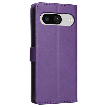 KT Leather Series-2 Wallet Cover for Google Pixel 8 , Solid Color PU Leather Stand Phone Case