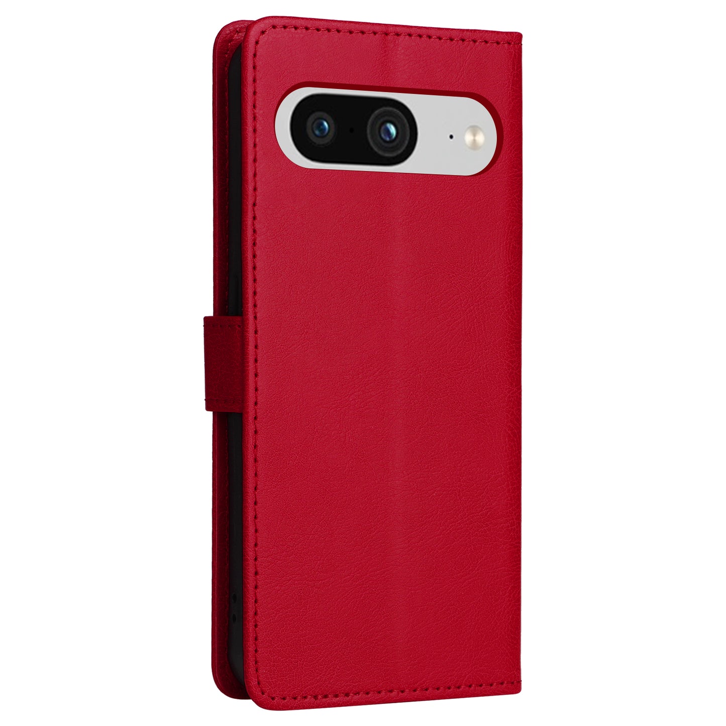 KT Leather Series-2 Wallet Cover for Google Pixel 8 , Solid Color PU Leather Stand Phone Case