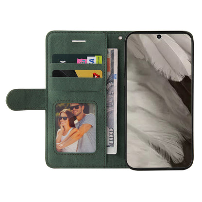 KT Leather Series-1 For Google Pixel 8 Phone Case Dual-color Splicing PU Leather Wallet Stand Cover