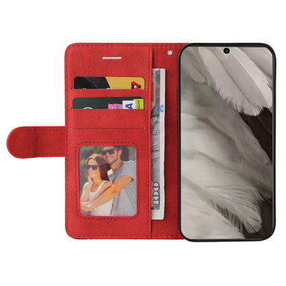 KT Leather Series-1 For Google Pixel 8 Phone Case Dual-color Splicing PU Leather Wallet Stand Cover