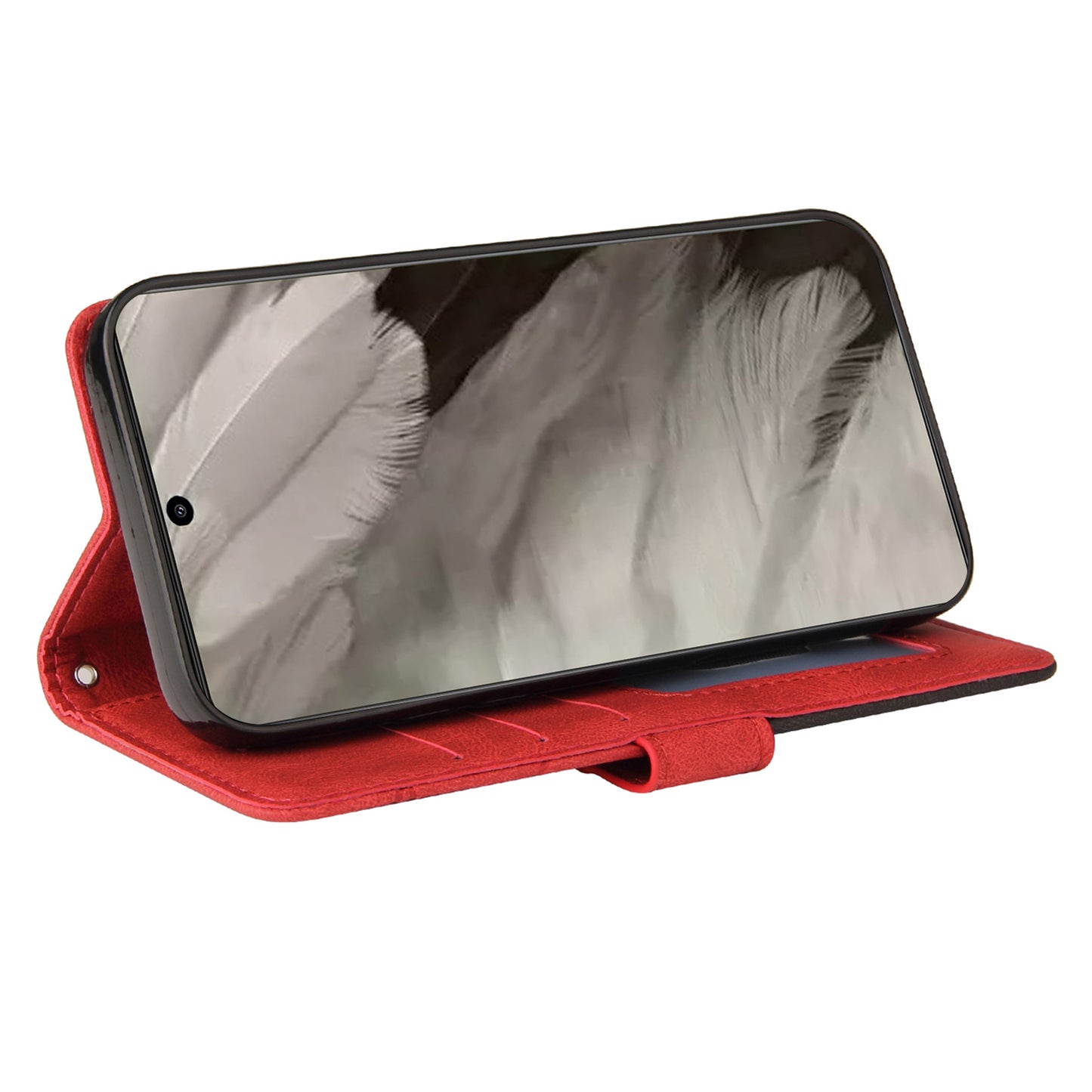 KT Leather Series-1 For Google Pixel 8 Phone Case Dual-color Splicing PU Leather Wallet Stand Cover