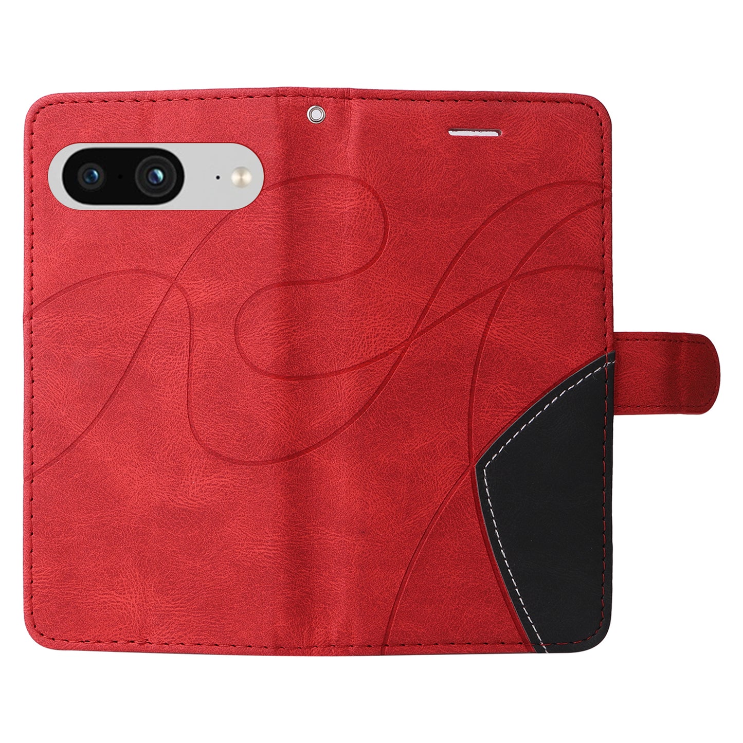 KT Leather Series-1 For Google Pixel 8 Phone Case Dual-color Splicing PU Leather Wallet Stand Cover