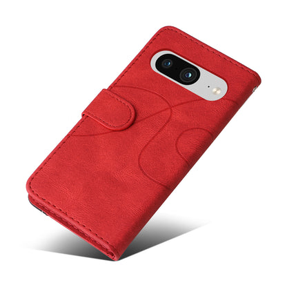 KT Leather Series-1 For Google Pixel 8 Phone Case Dual-color Splicing PU Leather Wallet Stand Cover