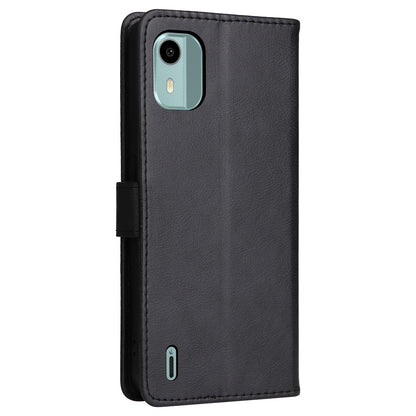 KT Leather Series-2 For Nokia C12 4G / C12 Plus / C12 Pro Flip Folio Case Stand PU Leather Solid Color Wallet Phone Cover