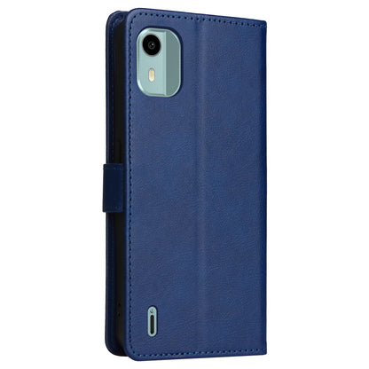 KT Leather Series-2 For Nokia C12 4G / C12 Plus / C12 Pro Flip Folio Case Stand PU Leather Solid Color Wallet Phone Cover
