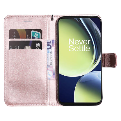 KT Leather Series-2 Wallet Folio Case for OnePlus Nord CE 3 Lite 5G / Nord N30 5G , PU Leather Stand Solid Color Phone Cover