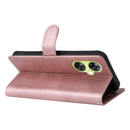 KT Leather Series-2 Wallet Folio Case for OnePlus Nord CE 3 Lite 5G / Nord N30 5G , PU Leather Stand Solid Color Phone Cover