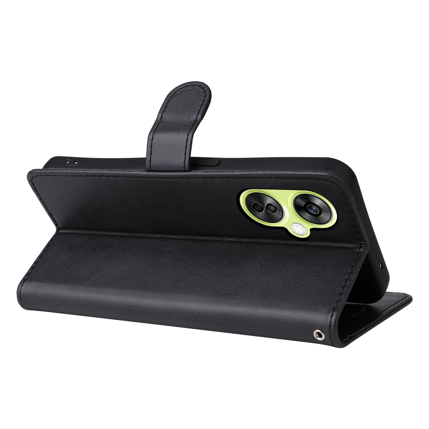 KT Leather Series-2 Wallet Folio Case for OnePlus Nord CE 3 Lite 5G / Nord N30 5G , PU Leather Stand Solid Color Phone Cover