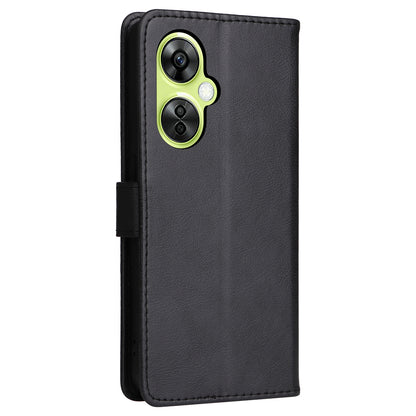 KT Leather Series-2 Wallet Folio Case for OnePlus Nord CE 3 Lite 5G / Nord N30 5G , PU Leather Stand Solid Color Phone Cover