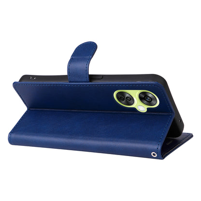 KT Leather Series-2 Wallet Folio Case for OnePlus Nord CE 3 Lite 5G / Nord N30 5G , PU Leather Stand Solid Color Phone Cover