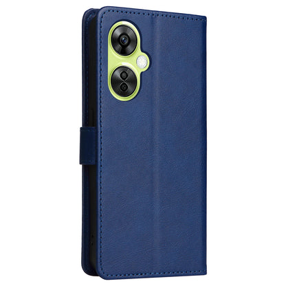 KT Leather Series-2 Wallet Folio Case for OnePlus Nord CE 3 Lite 5G / Nord N30 5G , PU Leather Stand Solid Color Phone Cover