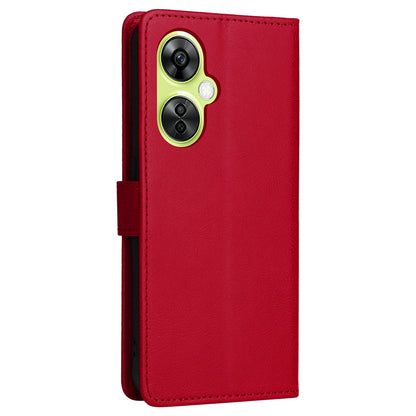 KT Leather Series-2 Wallet Folio Case for OnePlus Nord CE 3 Lite 5G / Nord N30 5G , PU Leather Stand Solid Color Phone Cover