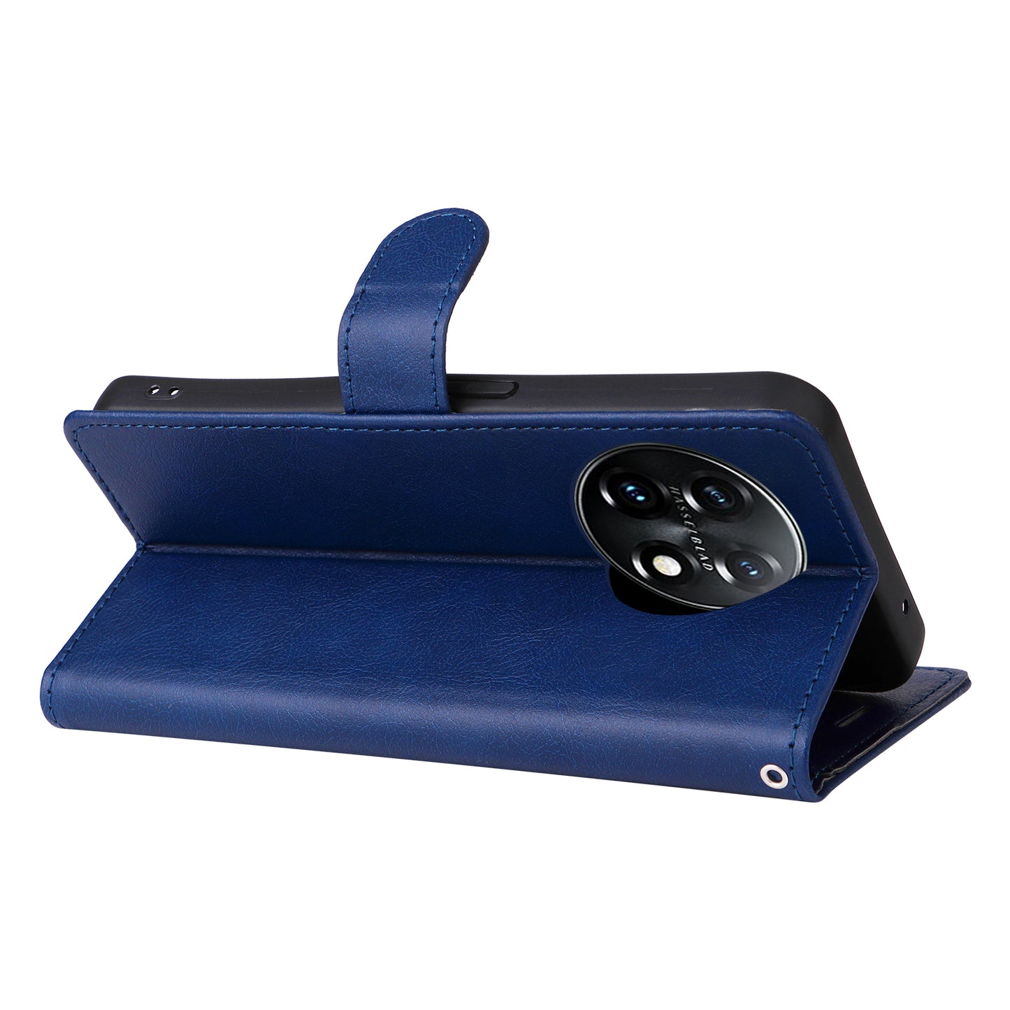 KT Leather Series-2 For OnePlus 11 5G Flip Stand Phone Cover PU Leather Solid Color Wallet Case