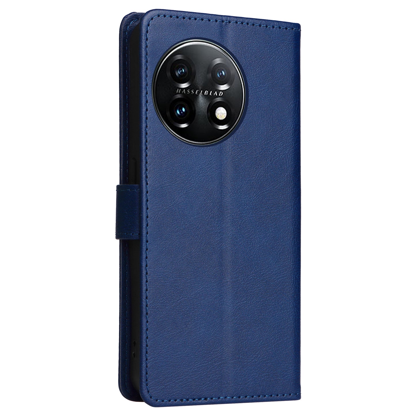 KT Leather Series-2 For OnePlus 11 5G Flip Stand Phone Cover PU Leather Solid Color Wallet Case