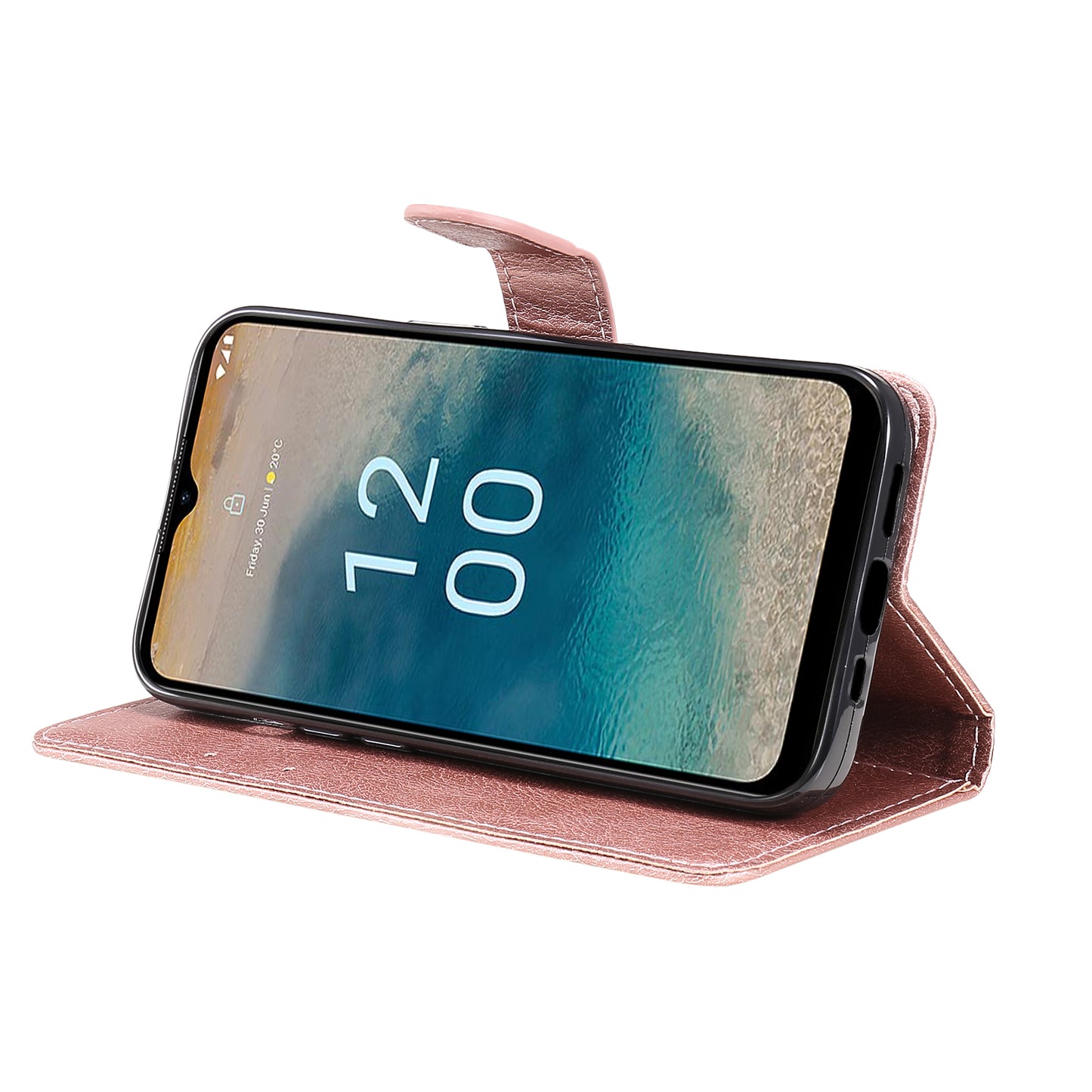 KT Leather Series-2 For Nokia G22 Solid Color Phone Case PU Leather Stand Wallet Flip Cover