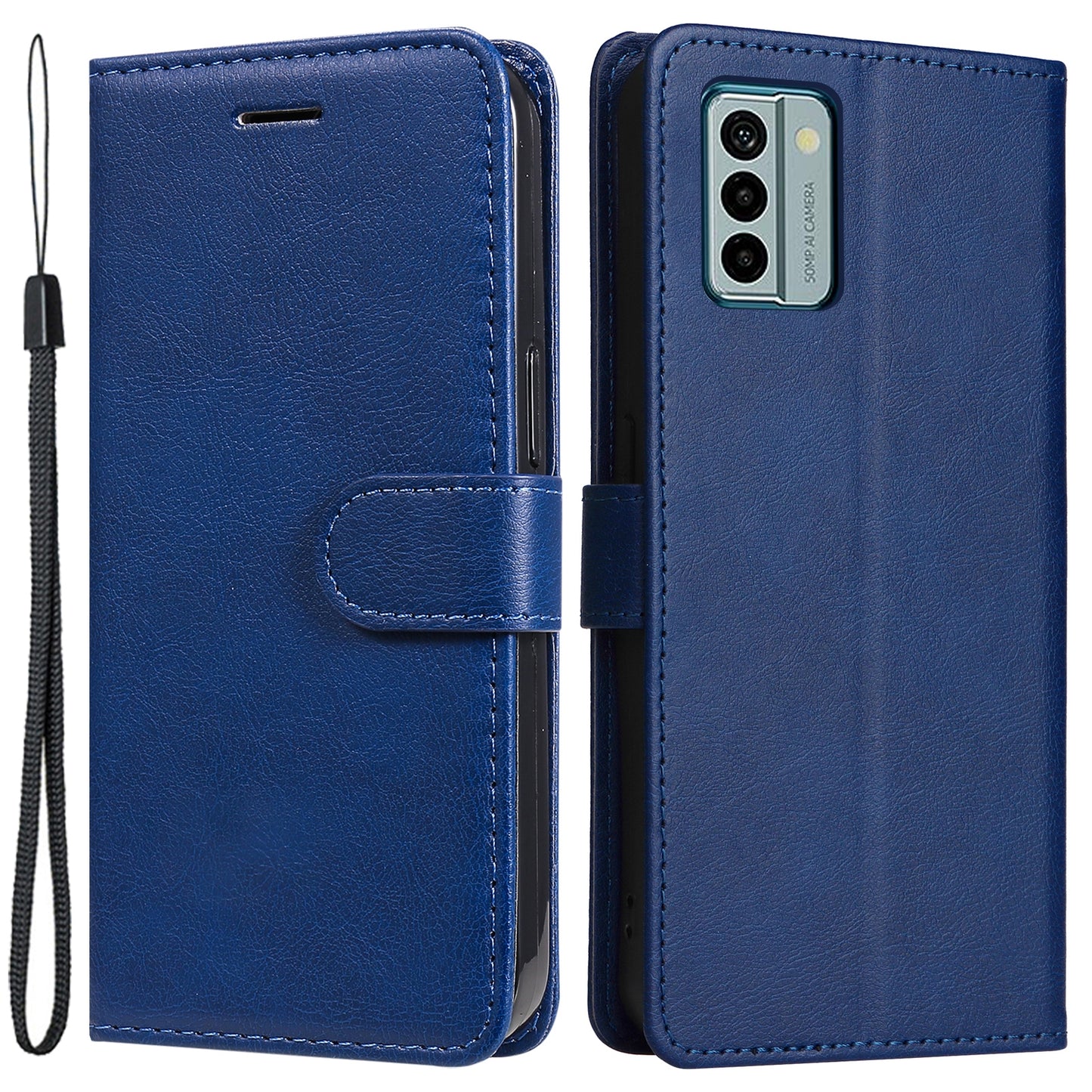 KT Leather Series-2 For Nokia G22 Solid Color Phone Case PU Leather Stand Wallet Flip Cover