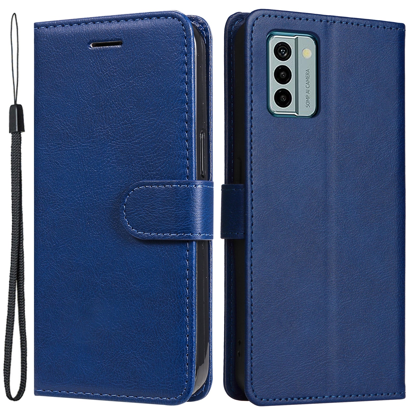 KT Leather Series-2 For Nokia G22 Solid Color Phone Case PU Leather Stand Wallet Flip Cover