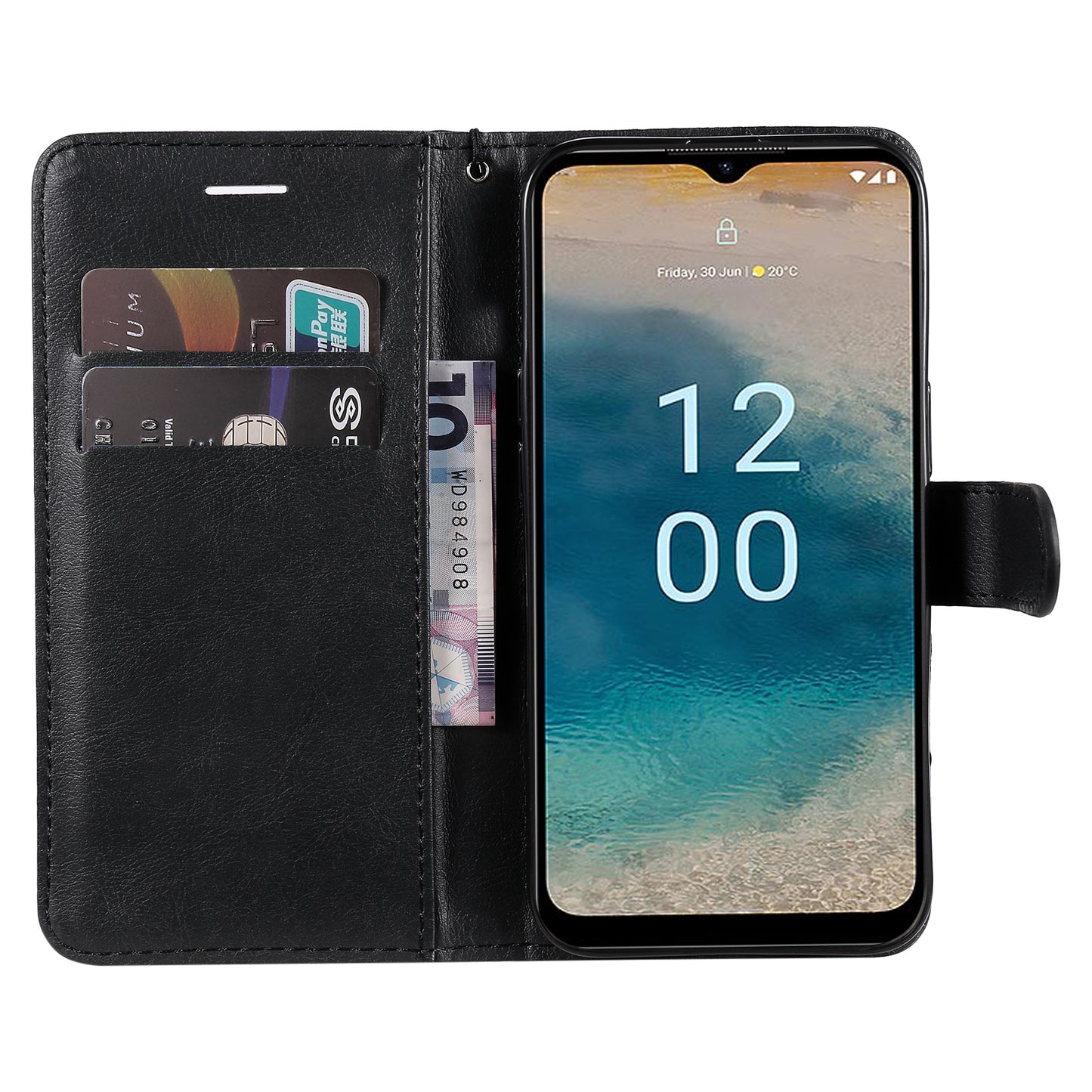 KT Leather Series-2 For Nokia G22 Solid Color Phone Case PU Leather Stand Wallet Flip Cover