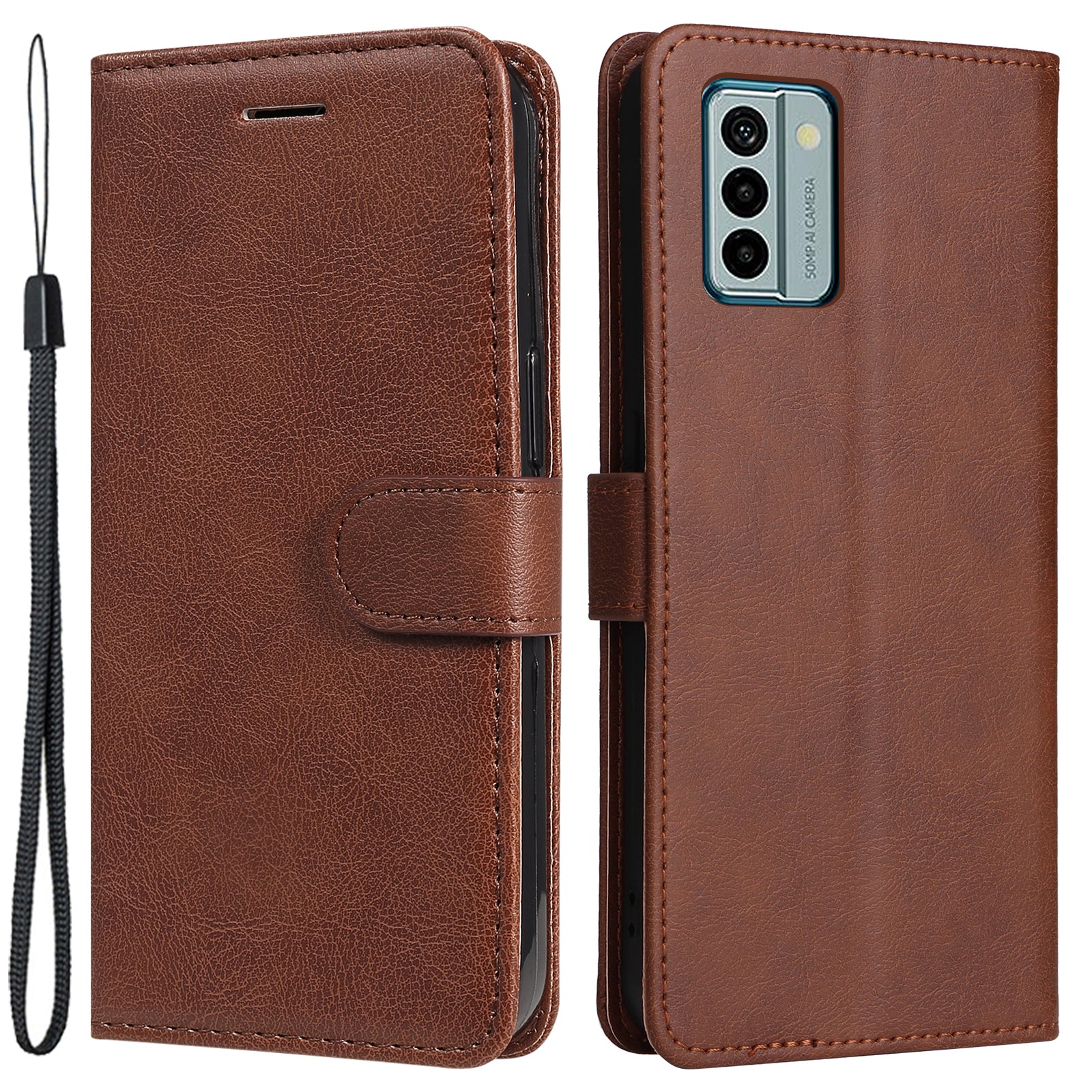KT Leather Series-2 For Nokia G22 Solid Color Phone Case PU Leather Stand Wallet Flip Cover