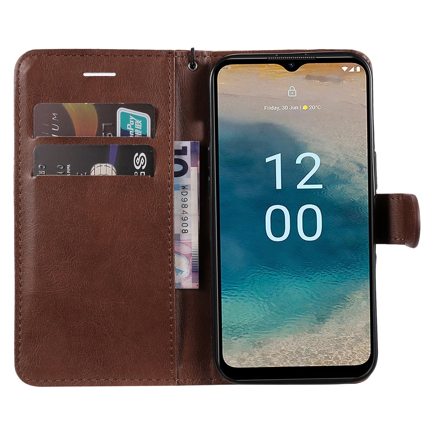 KT Leather Series-2 For Nokia G22 Solid Color Phone Case PU Leather Stand Wallet Flip Cover
