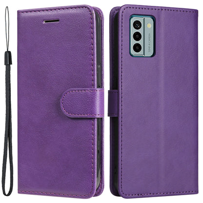 KT Leather Series-2 For Nokia G22 Solid Color Phone Case PU Leather Stand Wallet Flip Cover