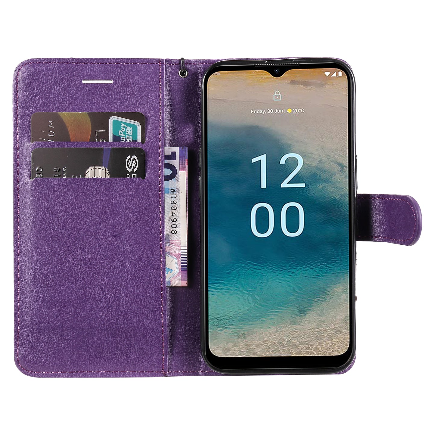KT Leather Series-2 For Nokia G22 Solid Color Phone Case PU Leather Stand Wallet Flip Cover
