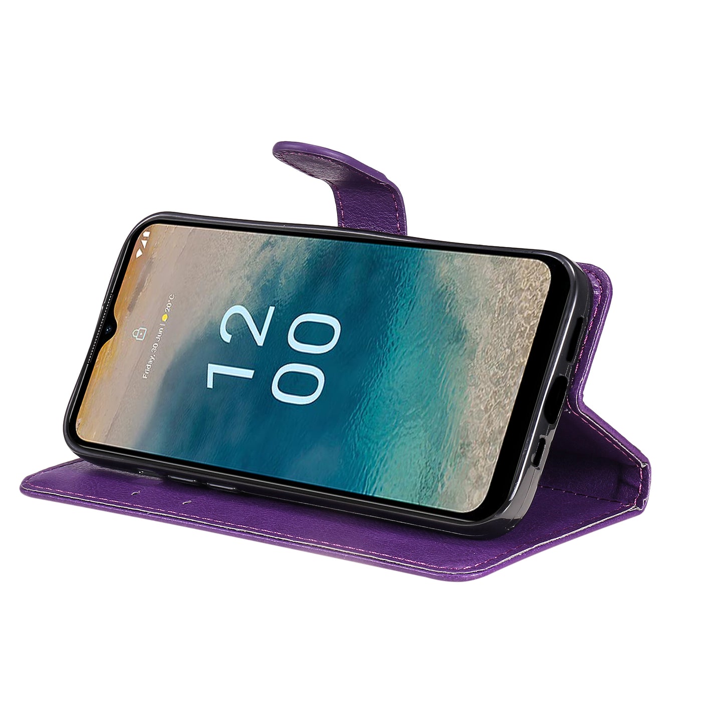 KT Leather Series-2 For Nokia G22 Solid Color Phone Case PU Leather Stand Wallet Flip Cover