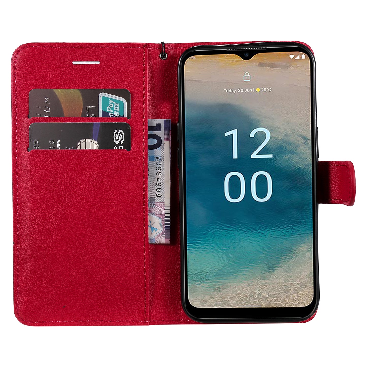 KT Leather Series-2 For Nokia G22 Solid Color Phone Case PU Leather Stand Wallet Flip Cover