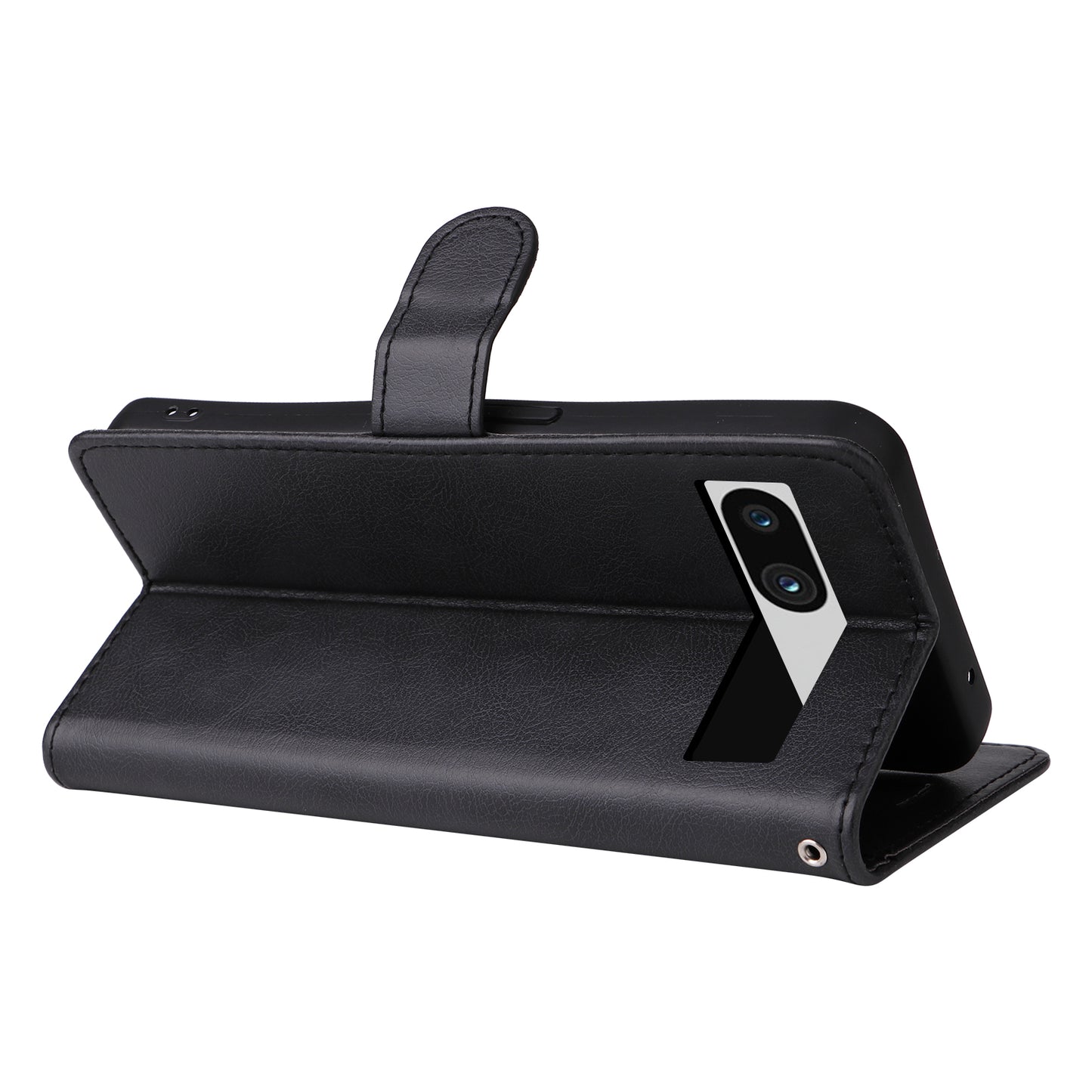 KT Leather Series-2 For Google Pixel 7a PU Leather Protective Cover Stand Wallet Solid Color Phone Case