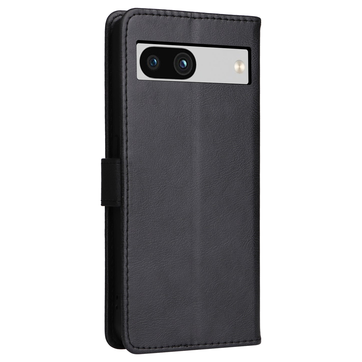 KT Leather Series-2 For Google Pixel 7a PU Leather Protective Cover Stand Wallet Solid Color Phone Case