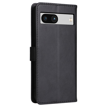 KT Leather Series-2 For Google Pixel 7a PU Leather Protective Cover Stand Wallet Solid Color Phone Case