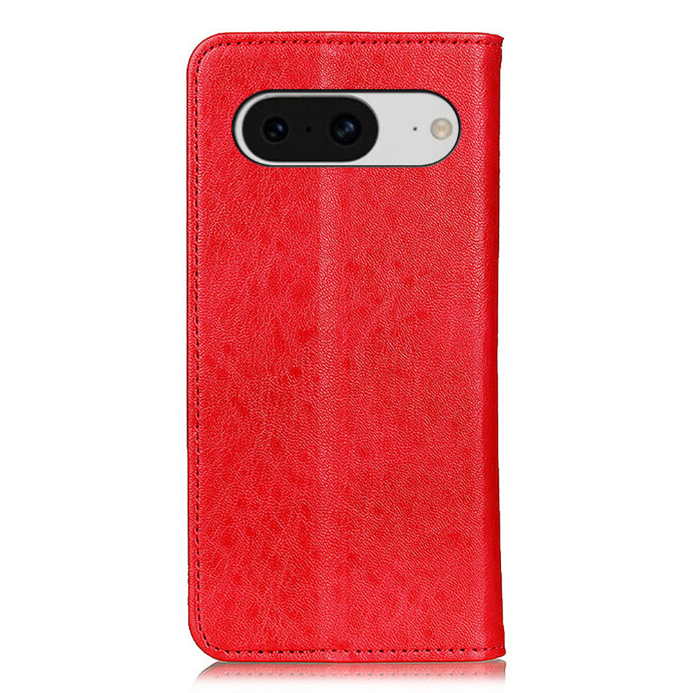 For Google Pixel 8 Crazy Horse Texture Leather Phone Cover Cell Phone Wallet Stand Case