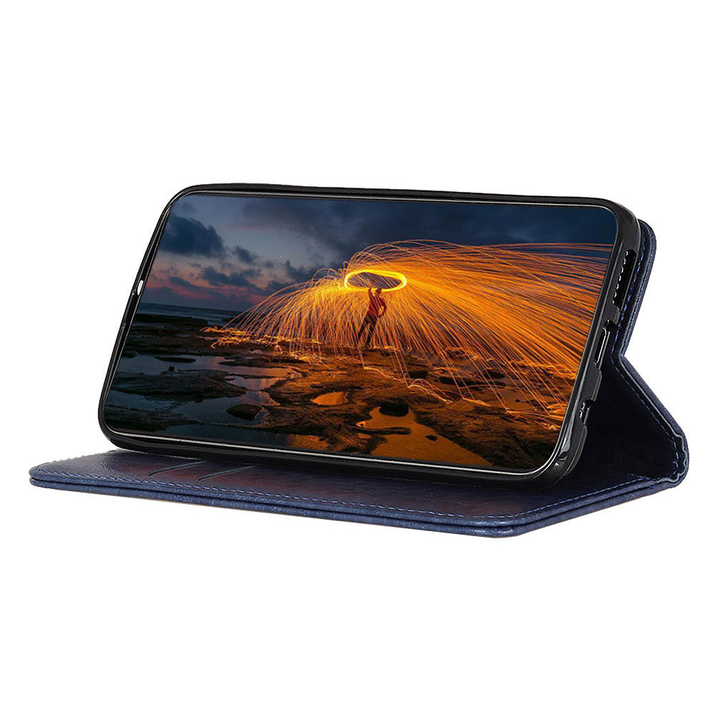 For Google Pixel 8 Crazy Horse Texture Leather Phone Cover Cell Phone Wallet Stand Case