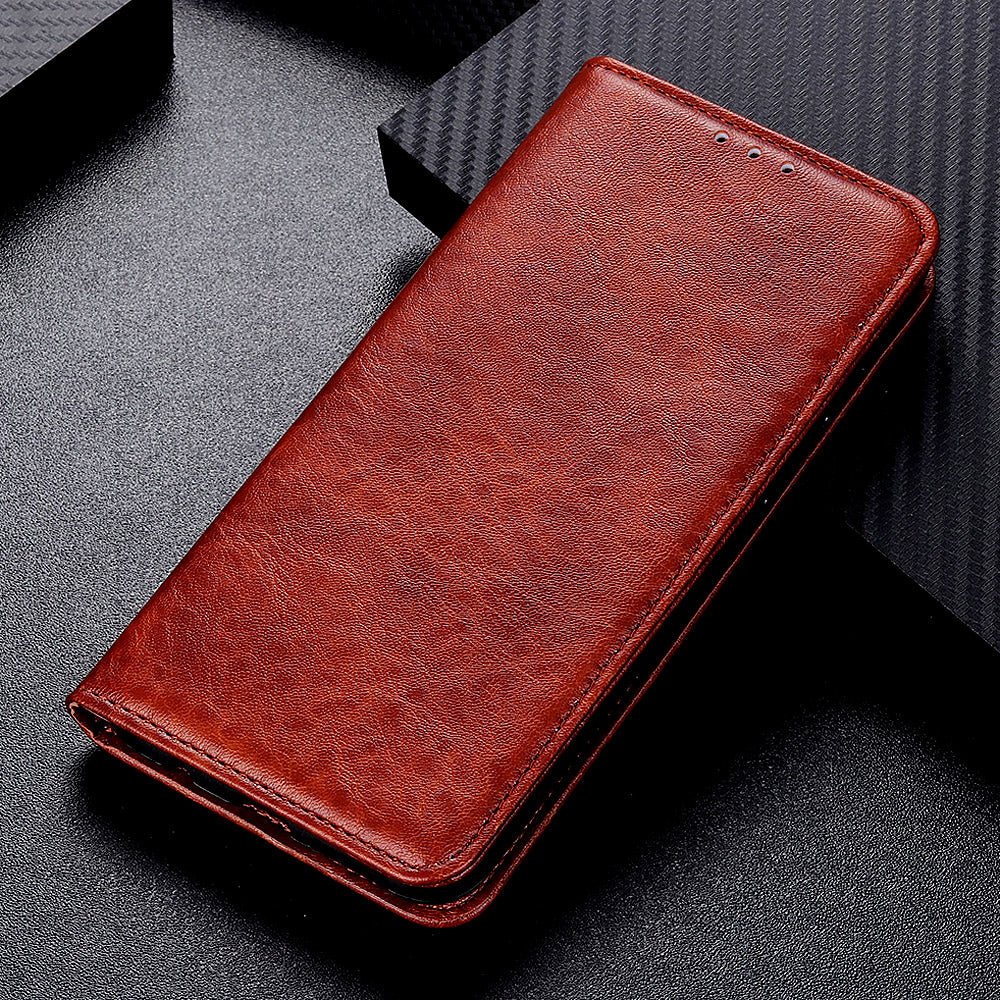 For Google Pixel 8 Crazy Horse Texture Leather Phone Cover Cell Phone Wallet Stand Case