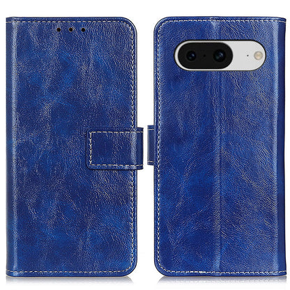 Retro Crazy Horse Texture Leather Case for Google Pixel 8 , Stand Wallet Cell Phone Cover