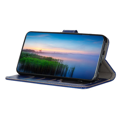 PU Leather Stand Case for Google Pixel 8 Pro , Retro Crazy Horse Texture Wallet Protective Cover