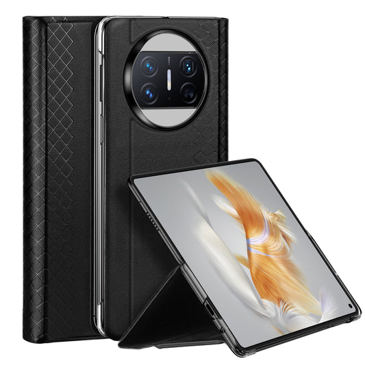 DUX DUCIS Bril-Series For Huawei Mate X3 5G Stand Phone Case PU Leather + PC Card Slot Cover