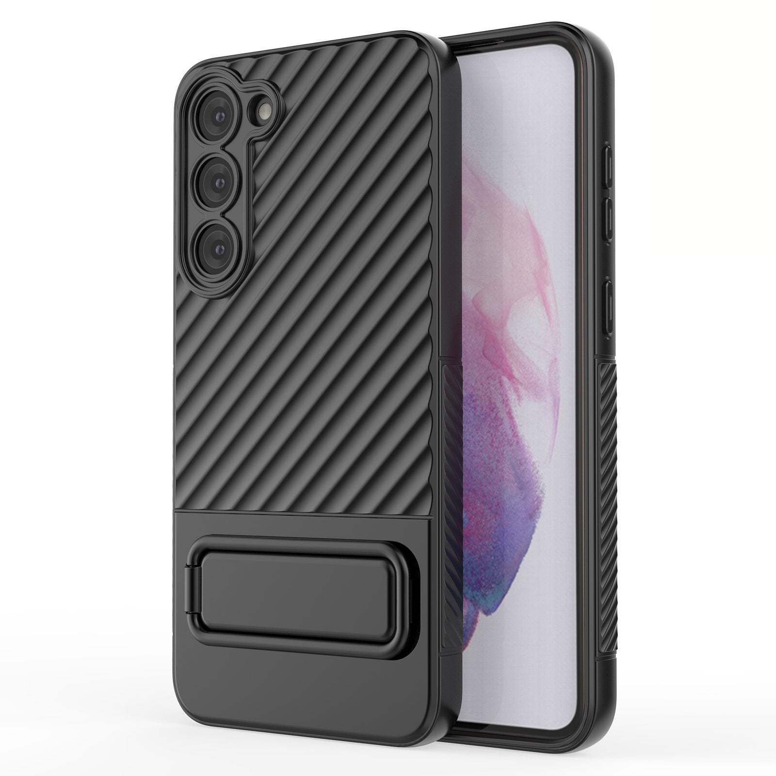 Phone Case for Samsung Galaxy S23 Rugged TPU Kickstand Cover