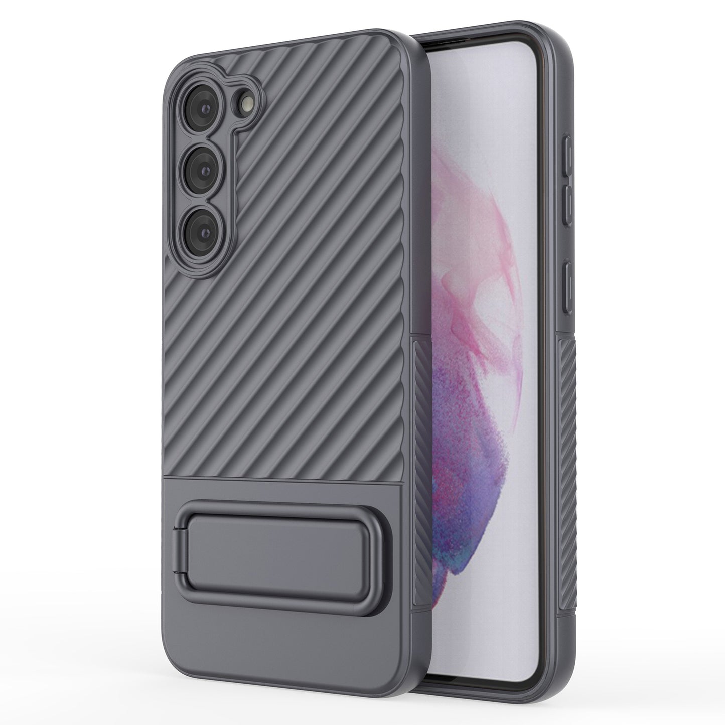 Phone Case for Samsung Galaxy S23 Rugged TPU Kickstand Cover