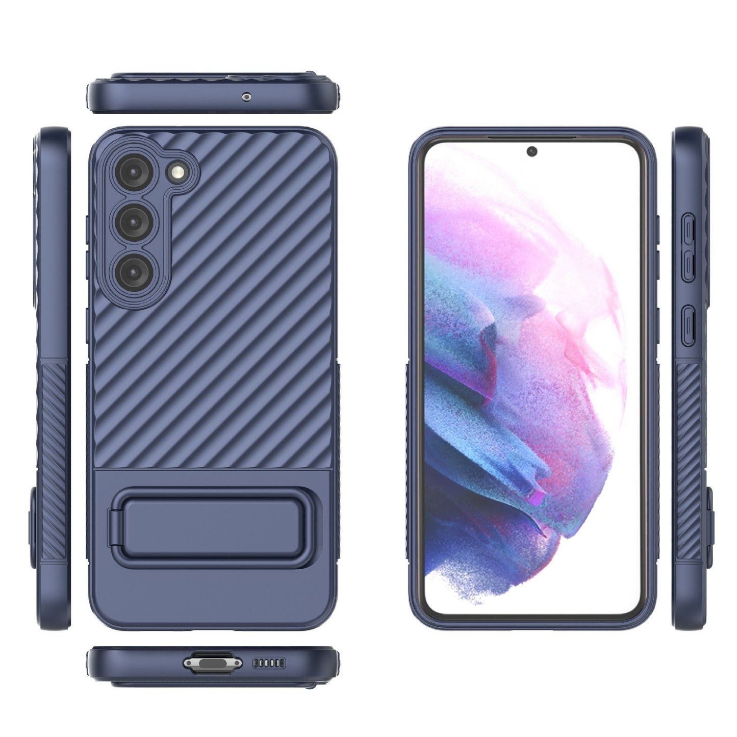 Phone Case for Samsung Galaxy S23 Rugged TPU Kickstand Cover