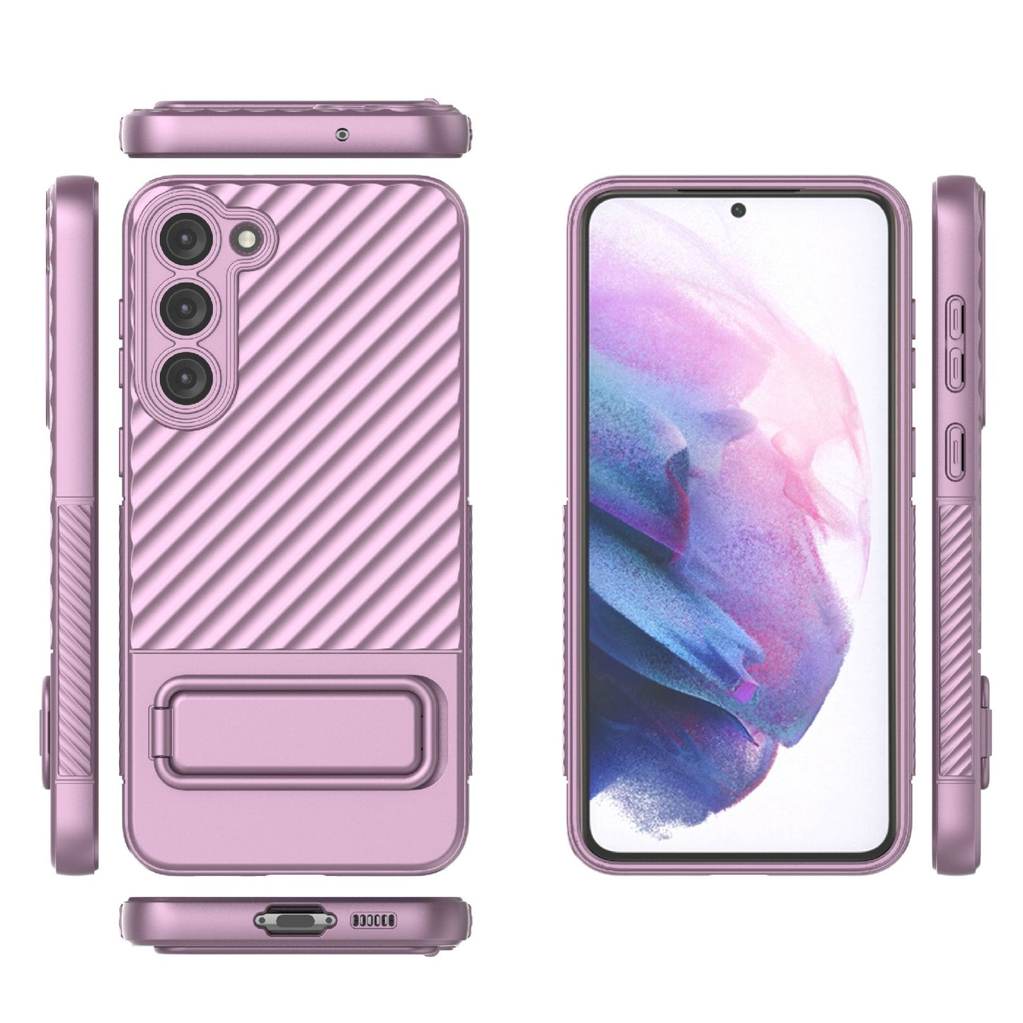 Phone Case for Samsung Galaxy S23 Rugged TPU Kickstand Cover