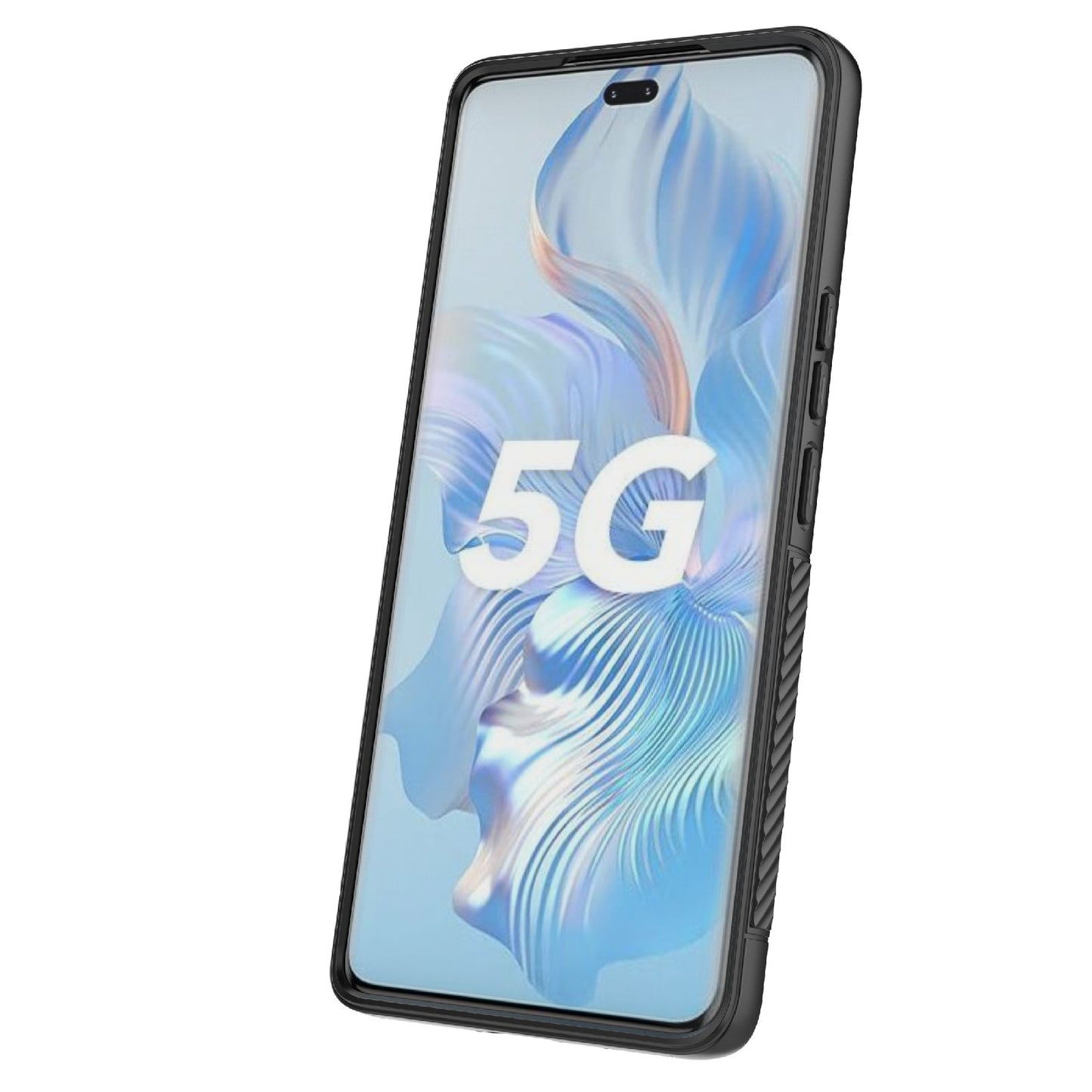 Rugged TPU Phone Case for Honor 80 Pro 5G Anti-Drop Shockproof Kickstand Phone Cover