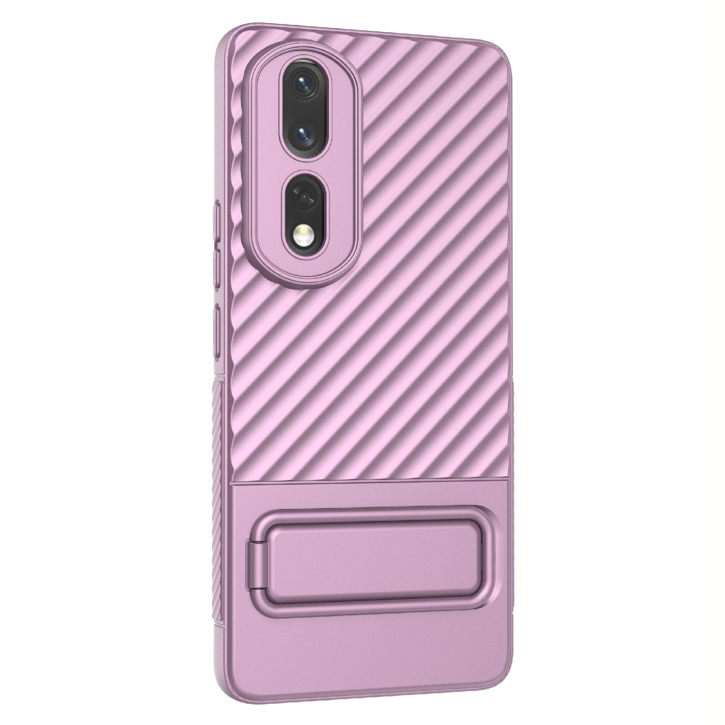 Rugged TPU Phone Case for Honor 80 Pro 5G Anti-Drop Shockproof Kickstand Phone Cover