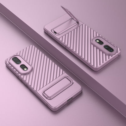 Rugged TPU Phone Case for Honor 80 Pro 5G Anti-Drop Shockproof Kickstand Phone Cover